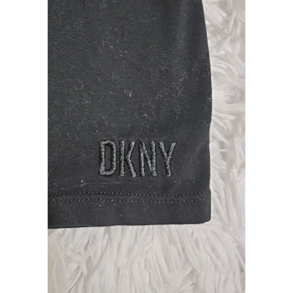 DKNY Sport Women's Black Solid V-Neck Short-Sleeve Tech Top Size Large - Picture 3 of 6